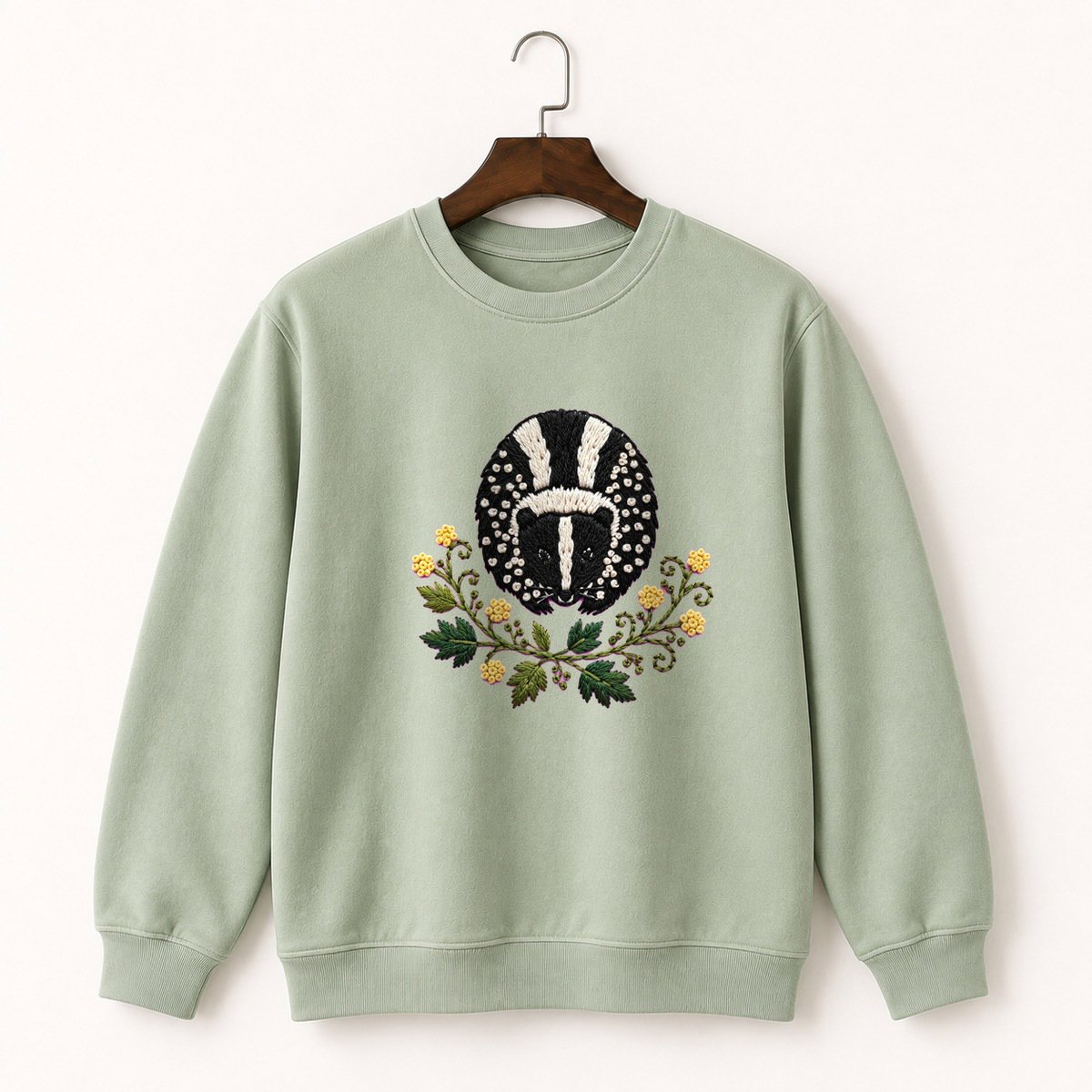 Striped Skunk Crewneck Sweatshirt 2