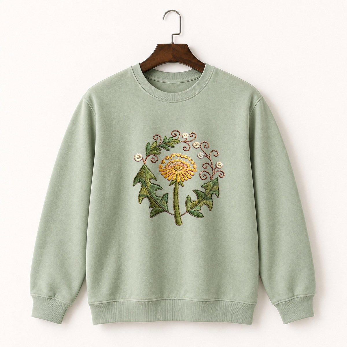 Dandelion Flower Crewneck Sweatshirt 2