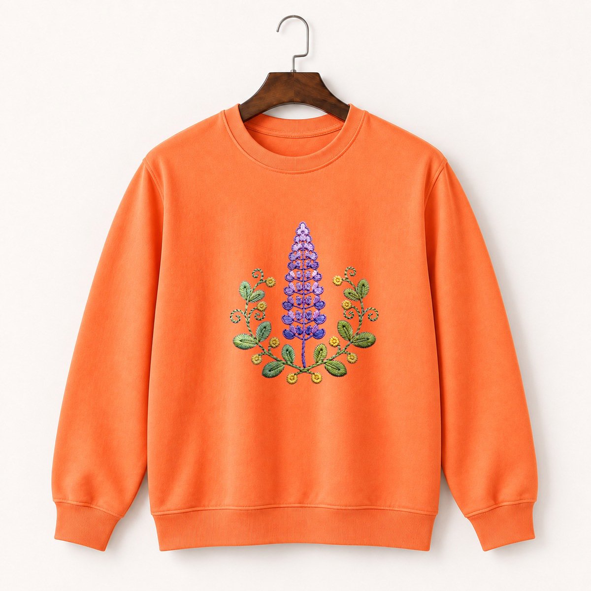 Lupine Flower Crewneck Sweatshirt 3