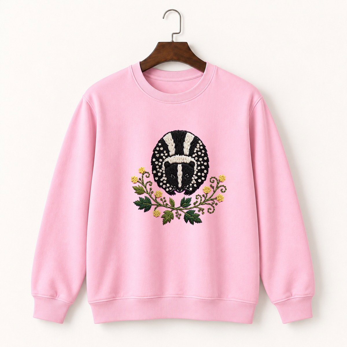 Striped Skunk Crewneck Sweatshirt 4