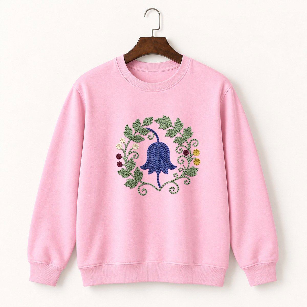 Bluebell Flower Crewneck Sweatshirt 4