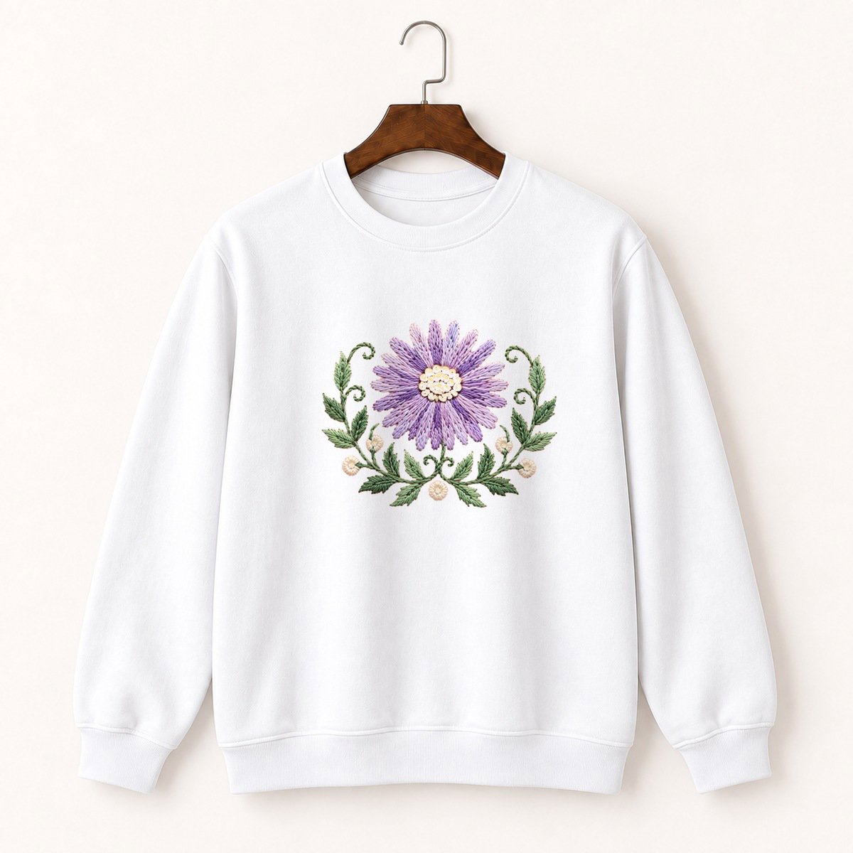 Aster Flower Crewneck Sweatshirt 5