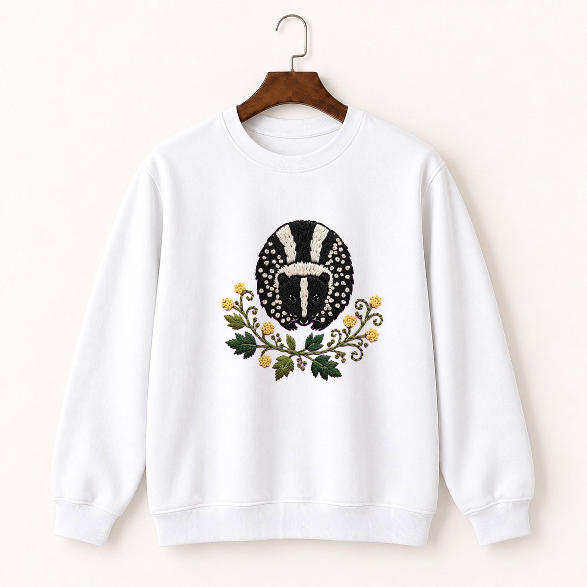 Striped Skunk Crewneck Sweatshirt 5