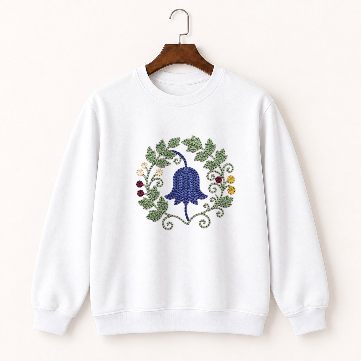 Bluebell Flower Crewneck Sweatshirt 5