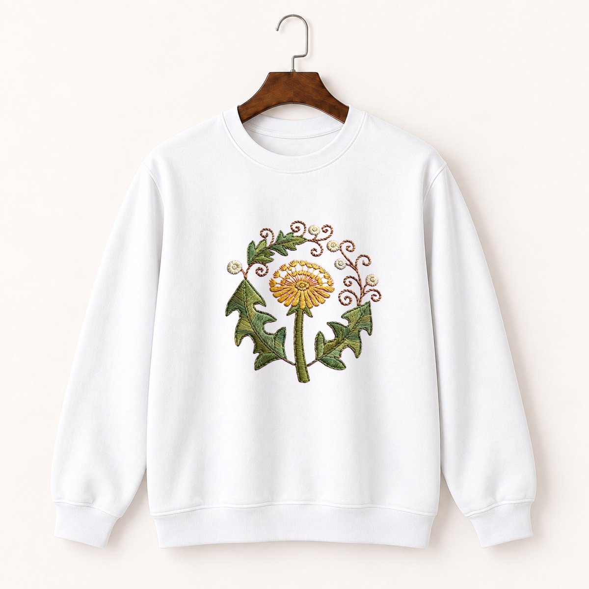 Dandelion Flower Crewneck Sweatshirt 5