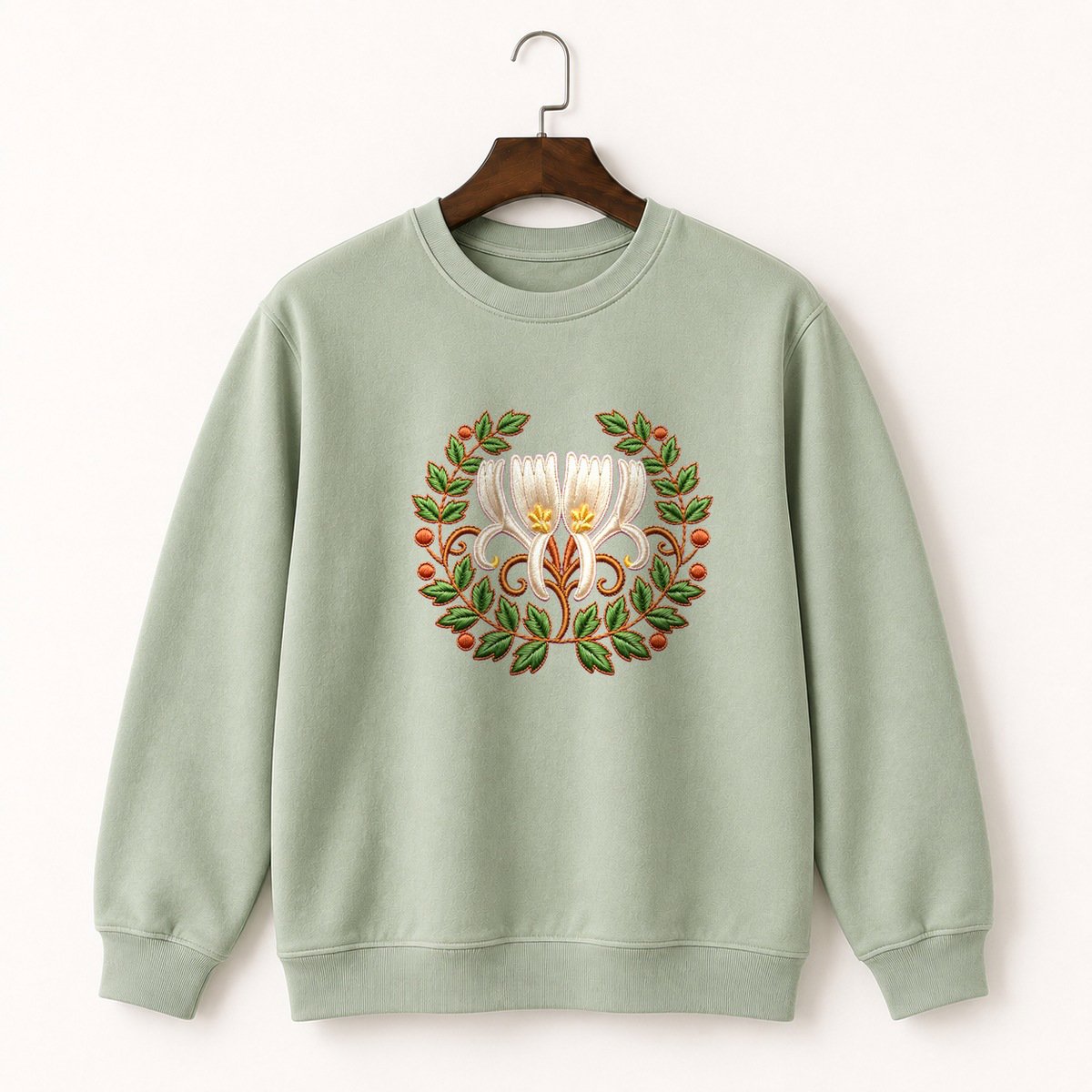 Honeysuckle Flower Crewneck Sweatshirt 2