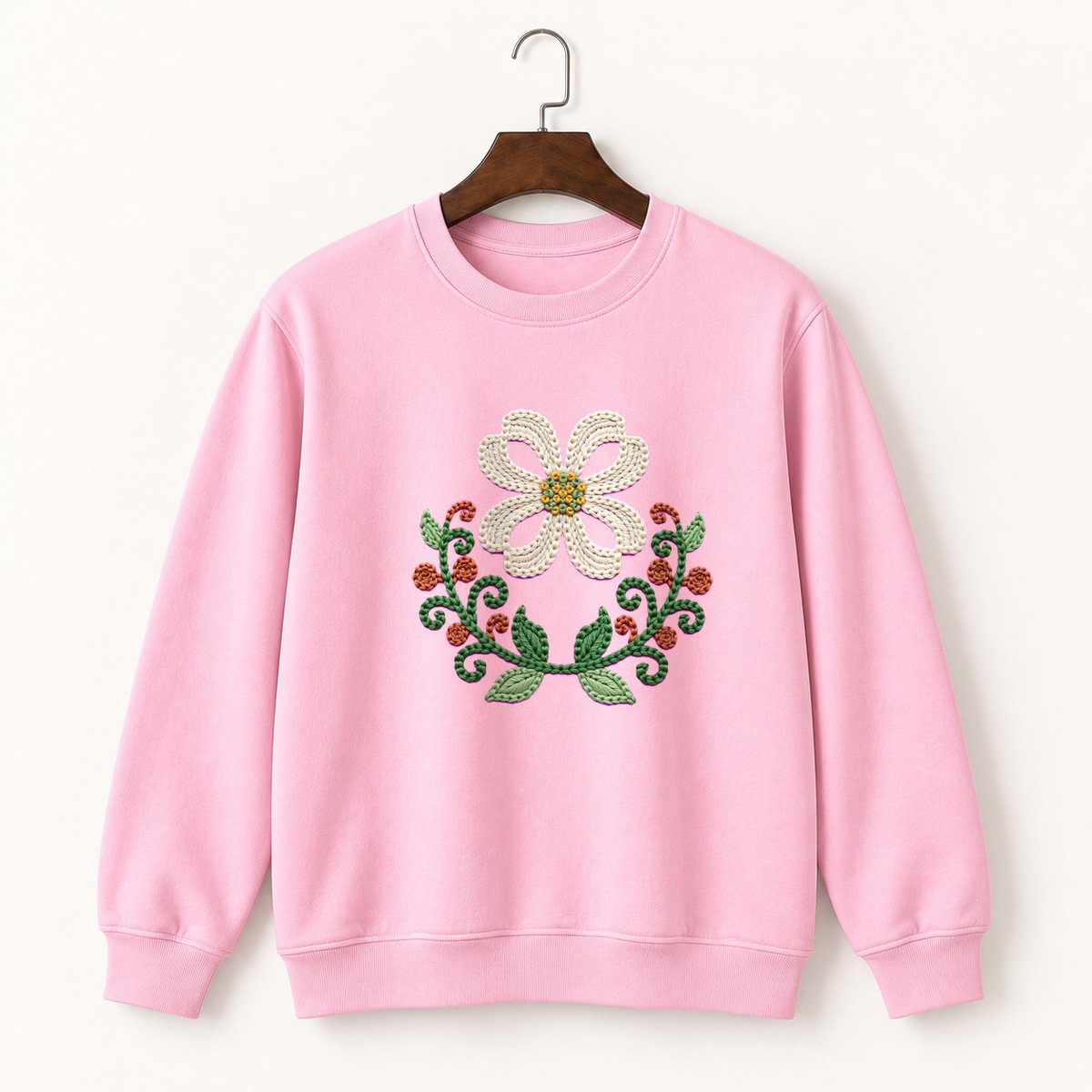 Dogwood Flower Crewneck Sweatshirt 4