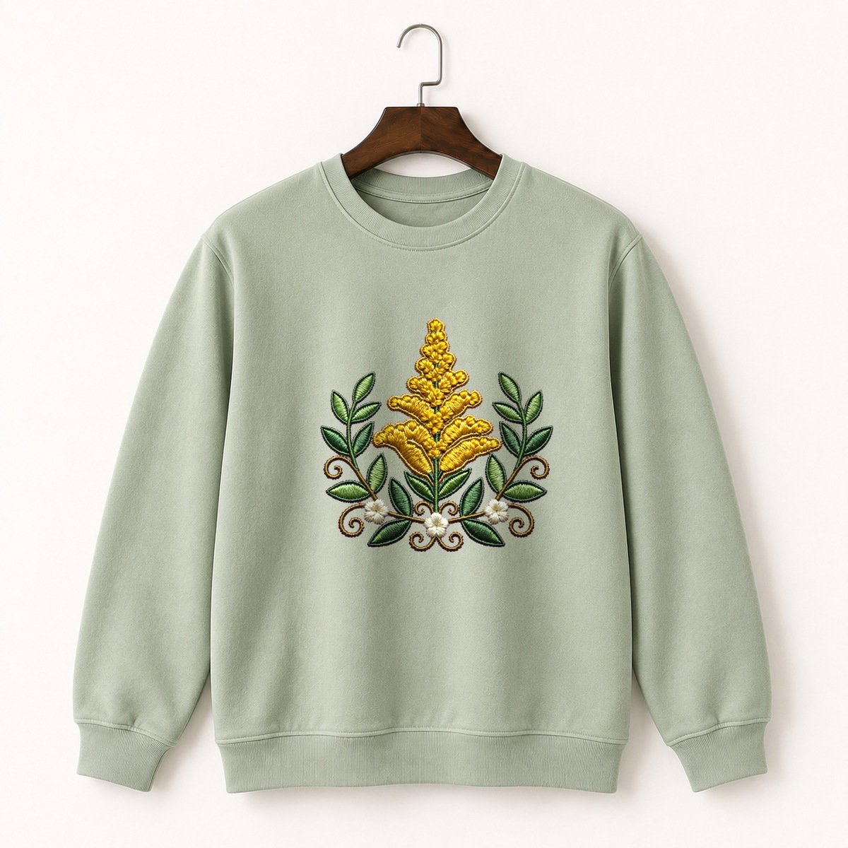 Goldenrod Flower Crewneck Sweatshirt 2