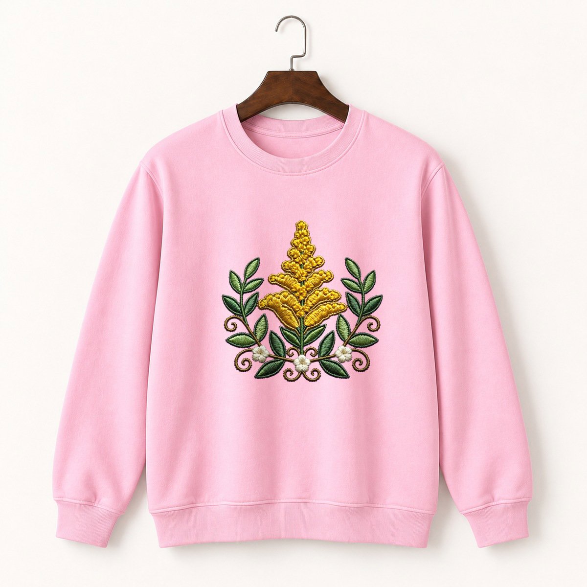 Goldenrod Flower Crewneck Sweatshirt 4
