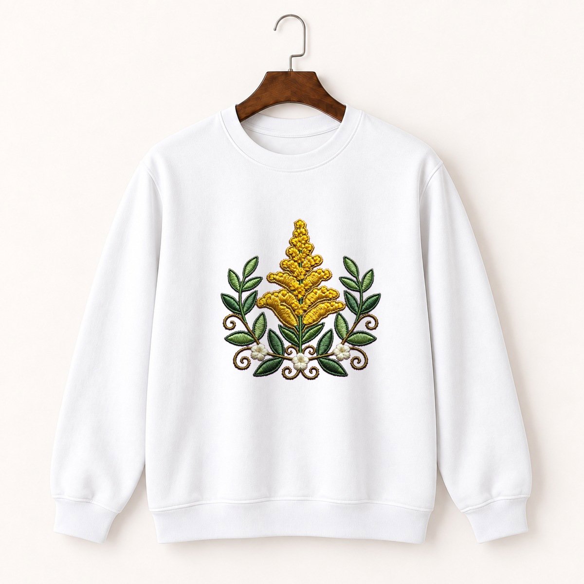 Goldenrod Flower Crewneck Sweatshirt 5