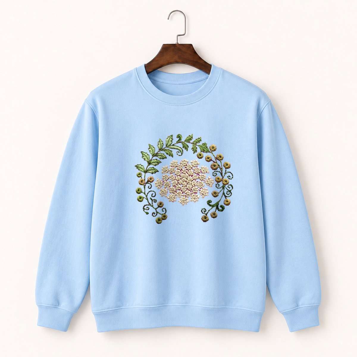 Queen Anne's Lace Crewneck Sweatshirt 1