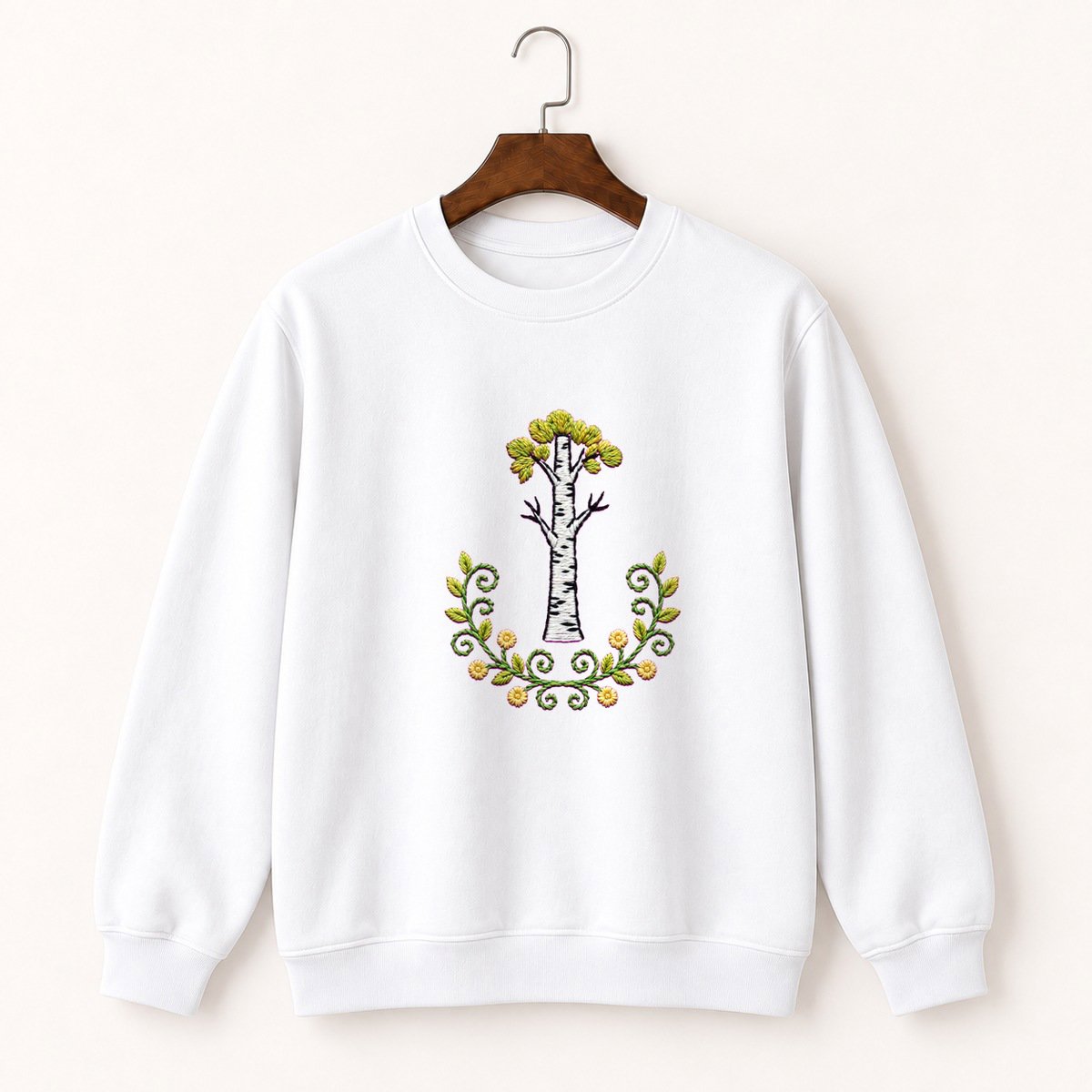 Birch Tree Crewneck Sweatshirt 5