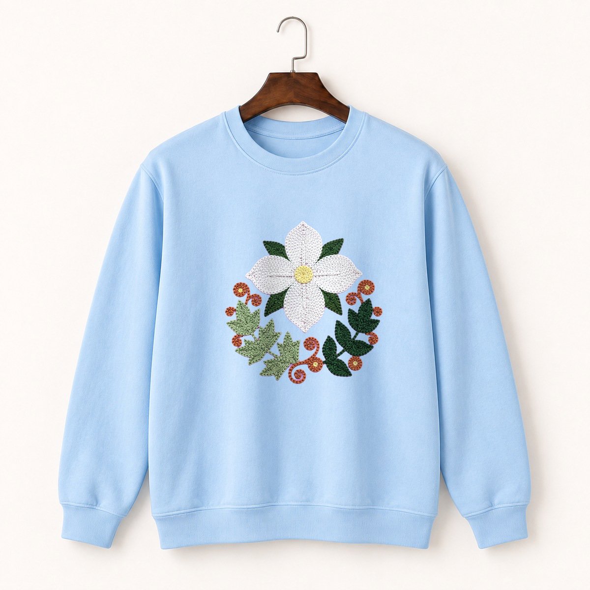 Trillium Flower Crewneck Sweatshirt 1
