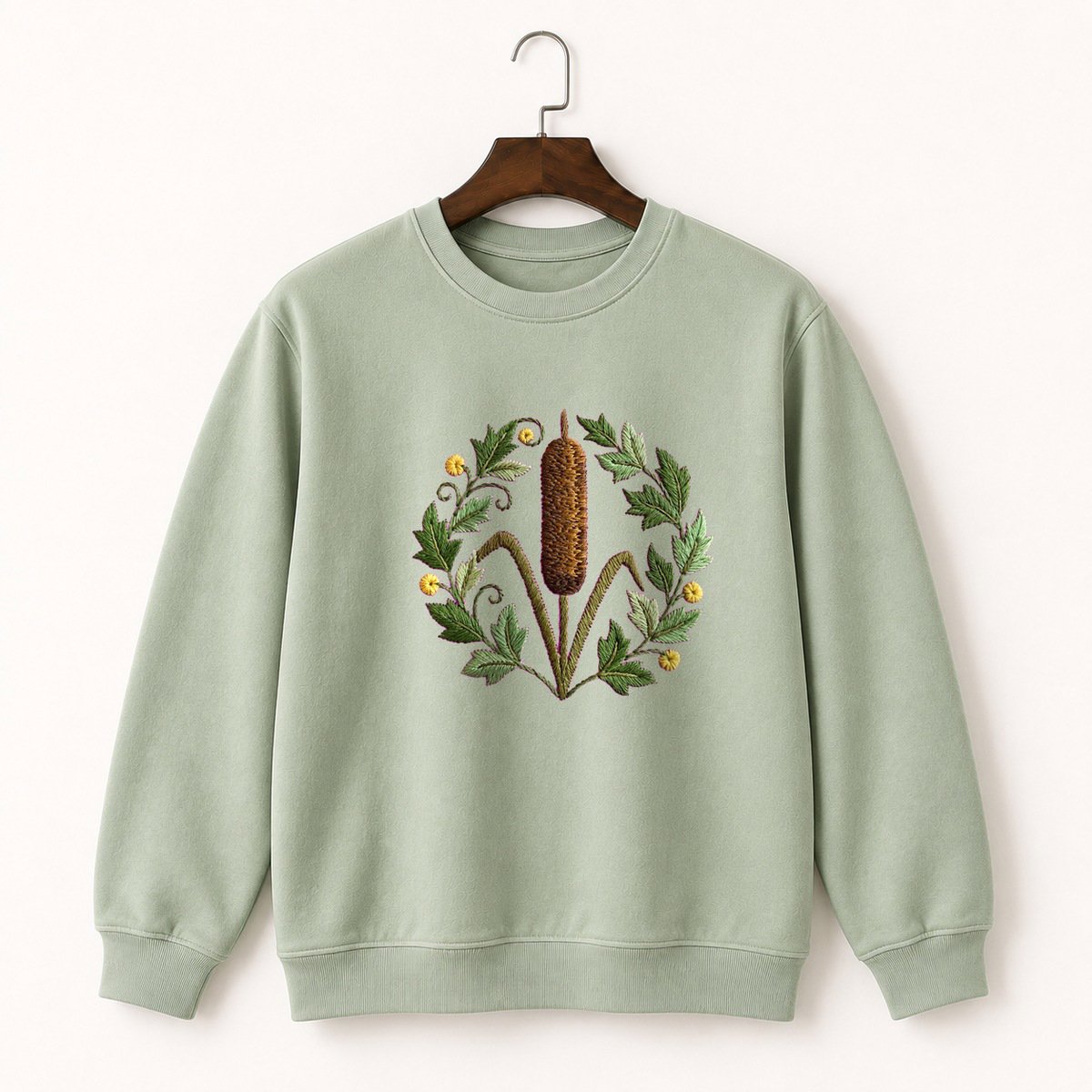 Cattail Plant Crewneck Sweatshirt 2