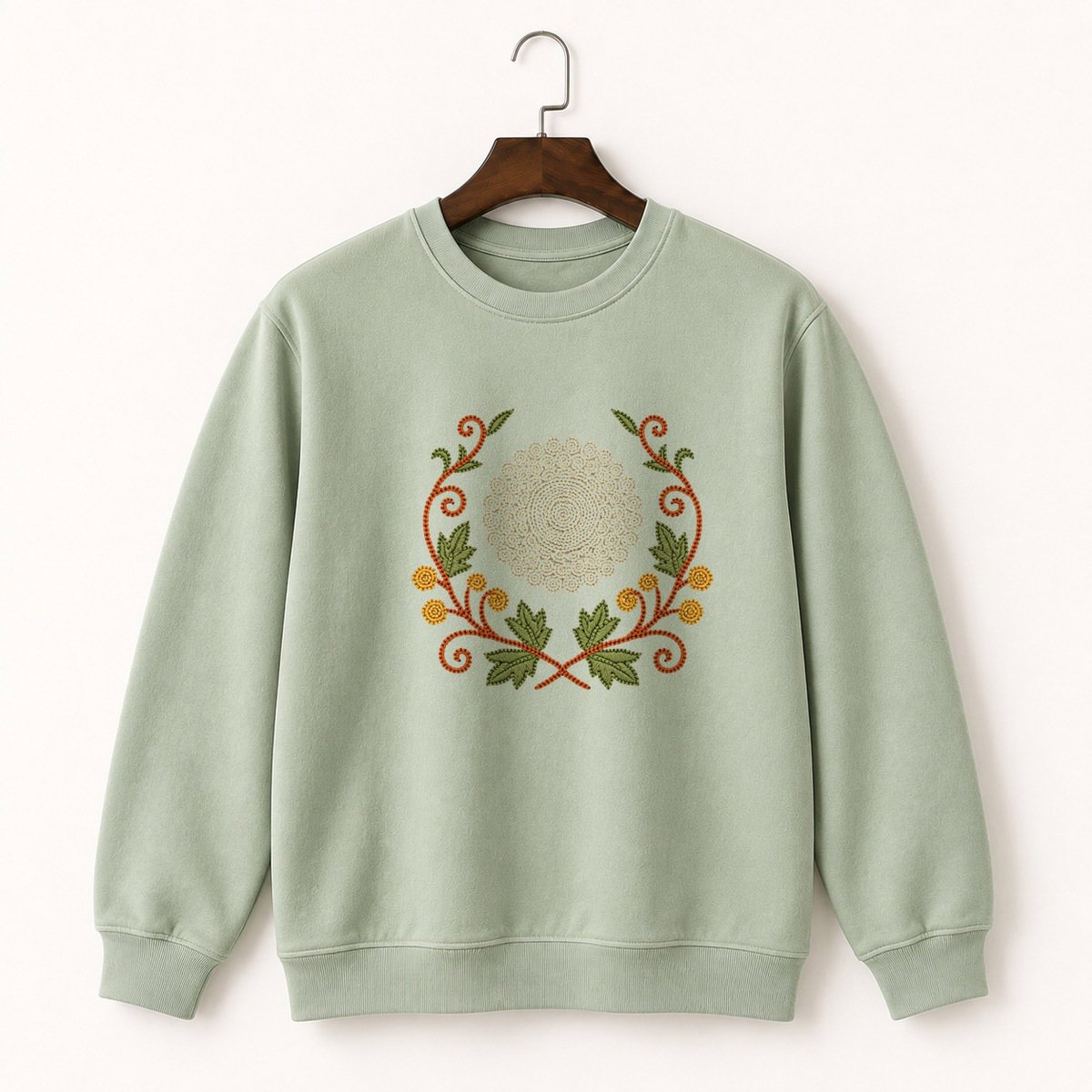 Yarrow Flower Crewneck Sweatshirt 2