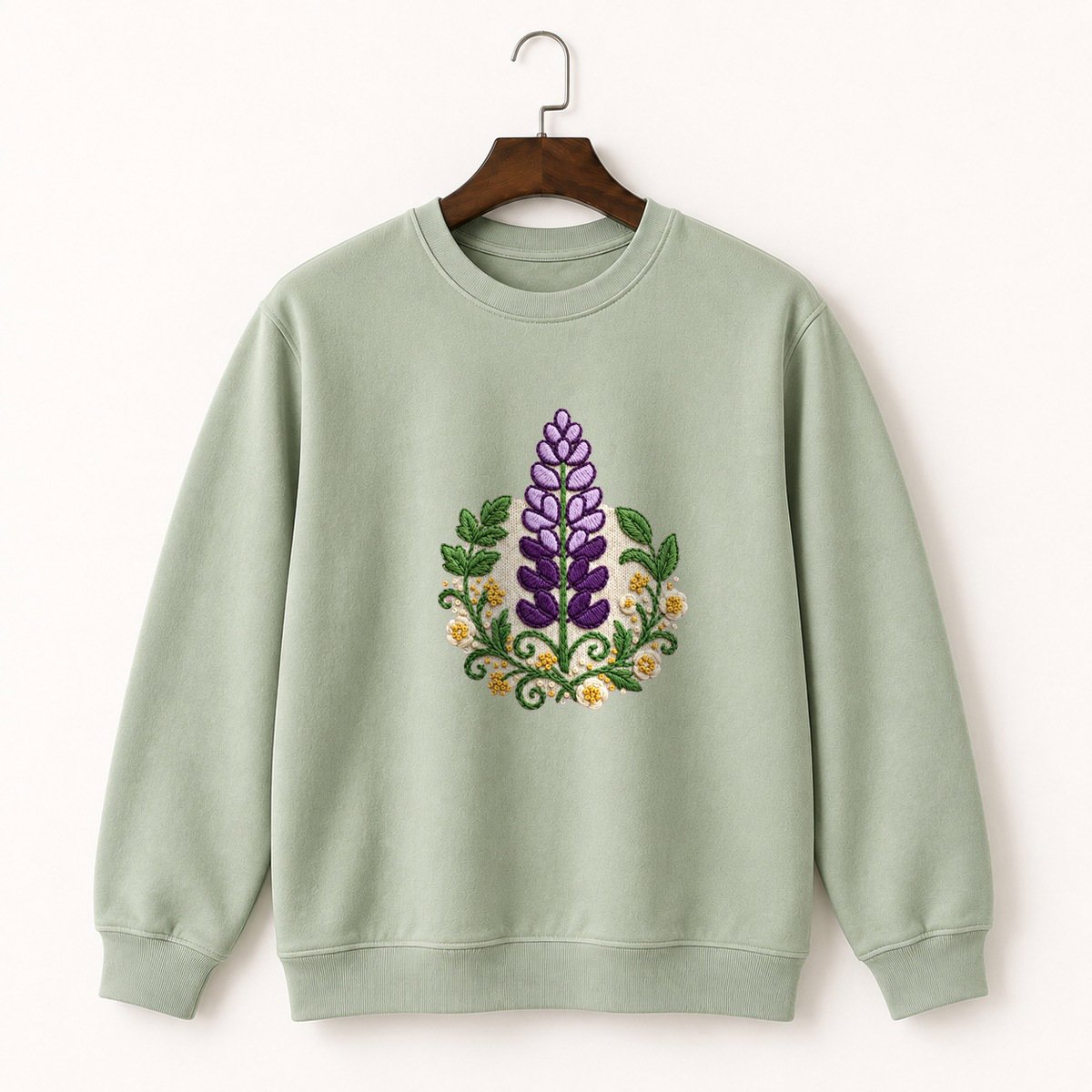 Lupine Flower Crewneck Sweatshirt 2