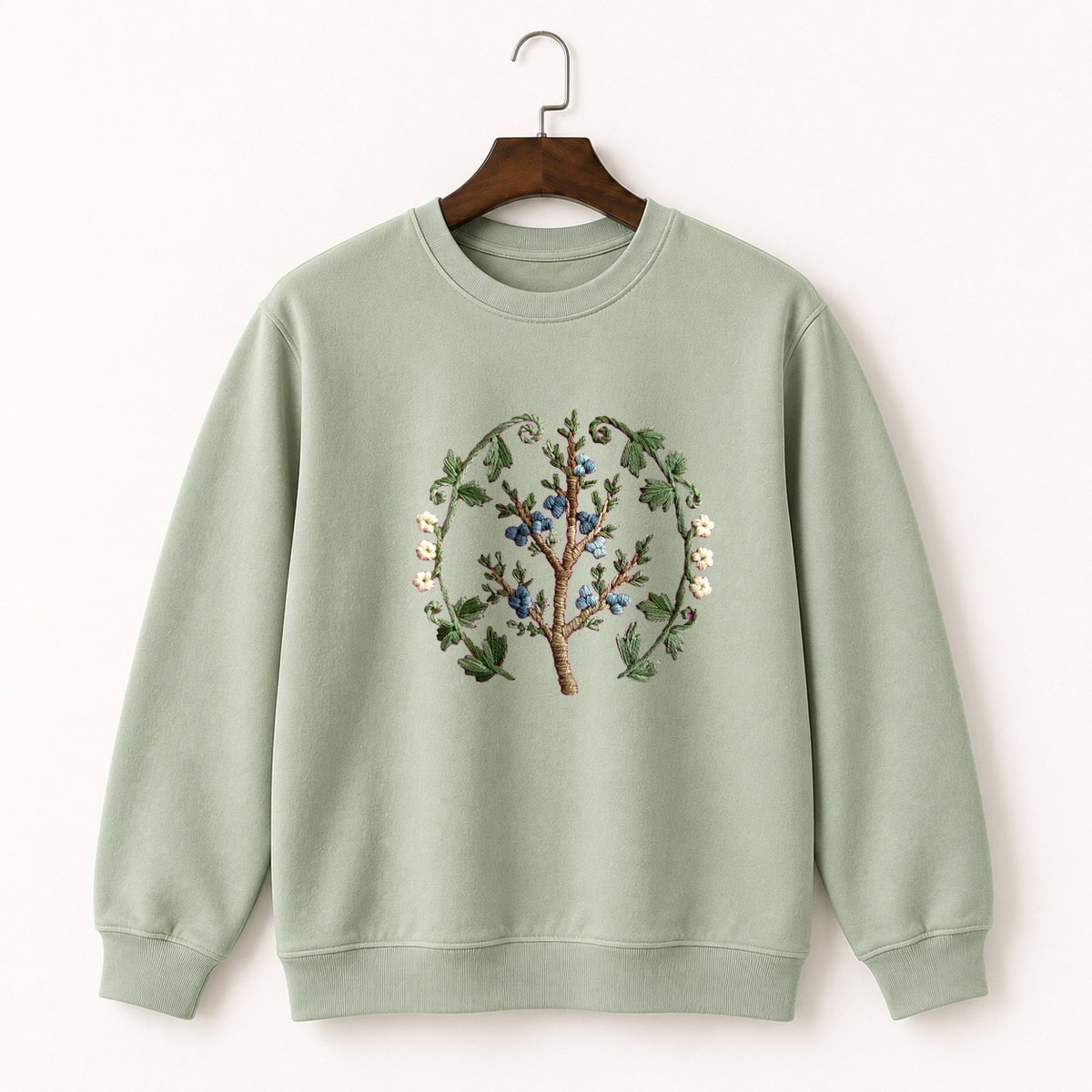 Juniper Berry Branch Crewneck Sweatshirt 2