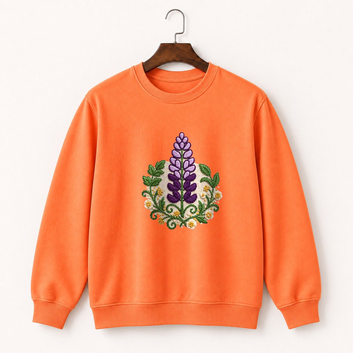 Lupine Flower Crewneck Sweatshirt 3