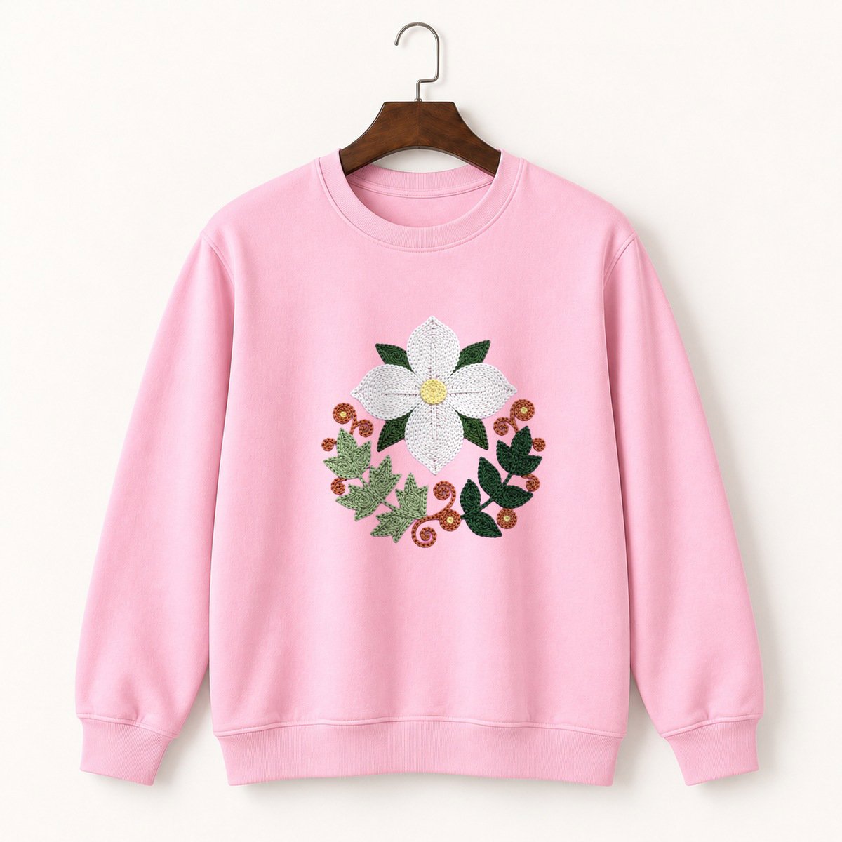 Trillium Flower Crewneck Sweatshirt 4