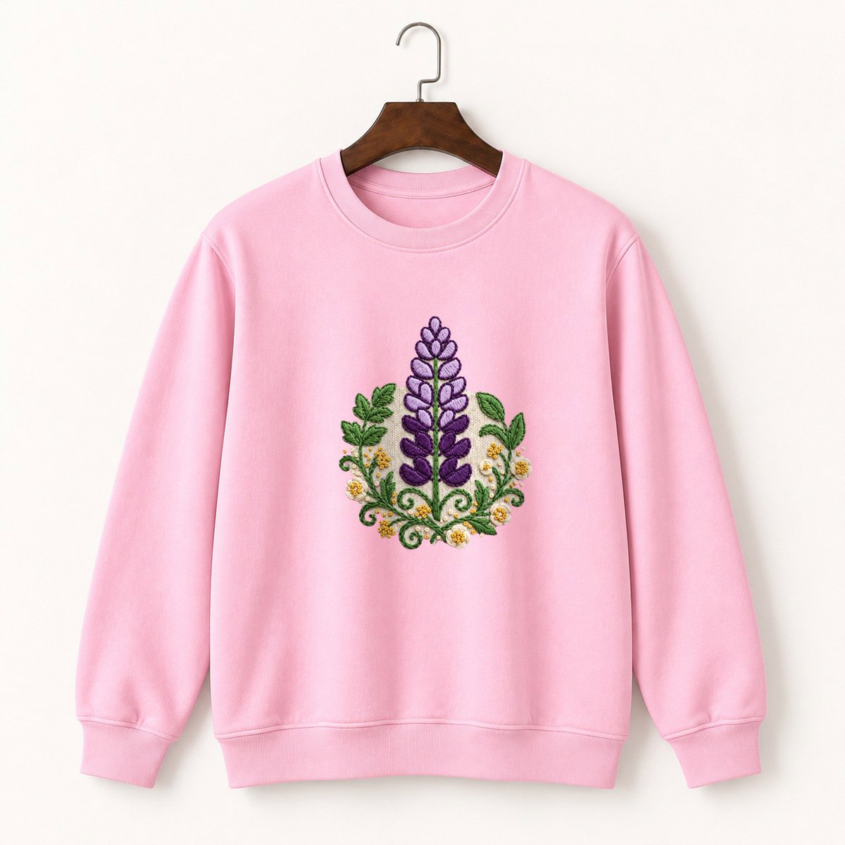 Lupine Flower Crewneck Sweatshirt 4