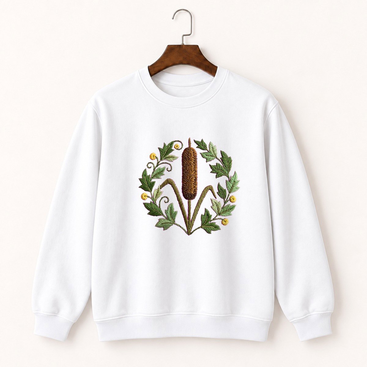 Cattail Plant Crewneck Sweatshirt 5