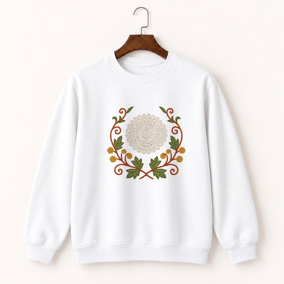 Yarrow Flower Crewneck Sweatshirt 5