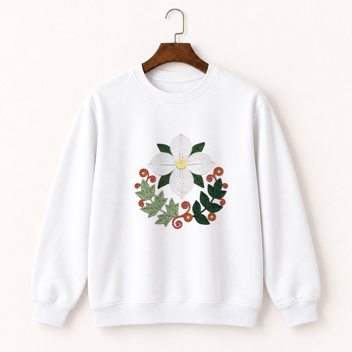 Trillium Flower Crewneck Sweatshirt 5