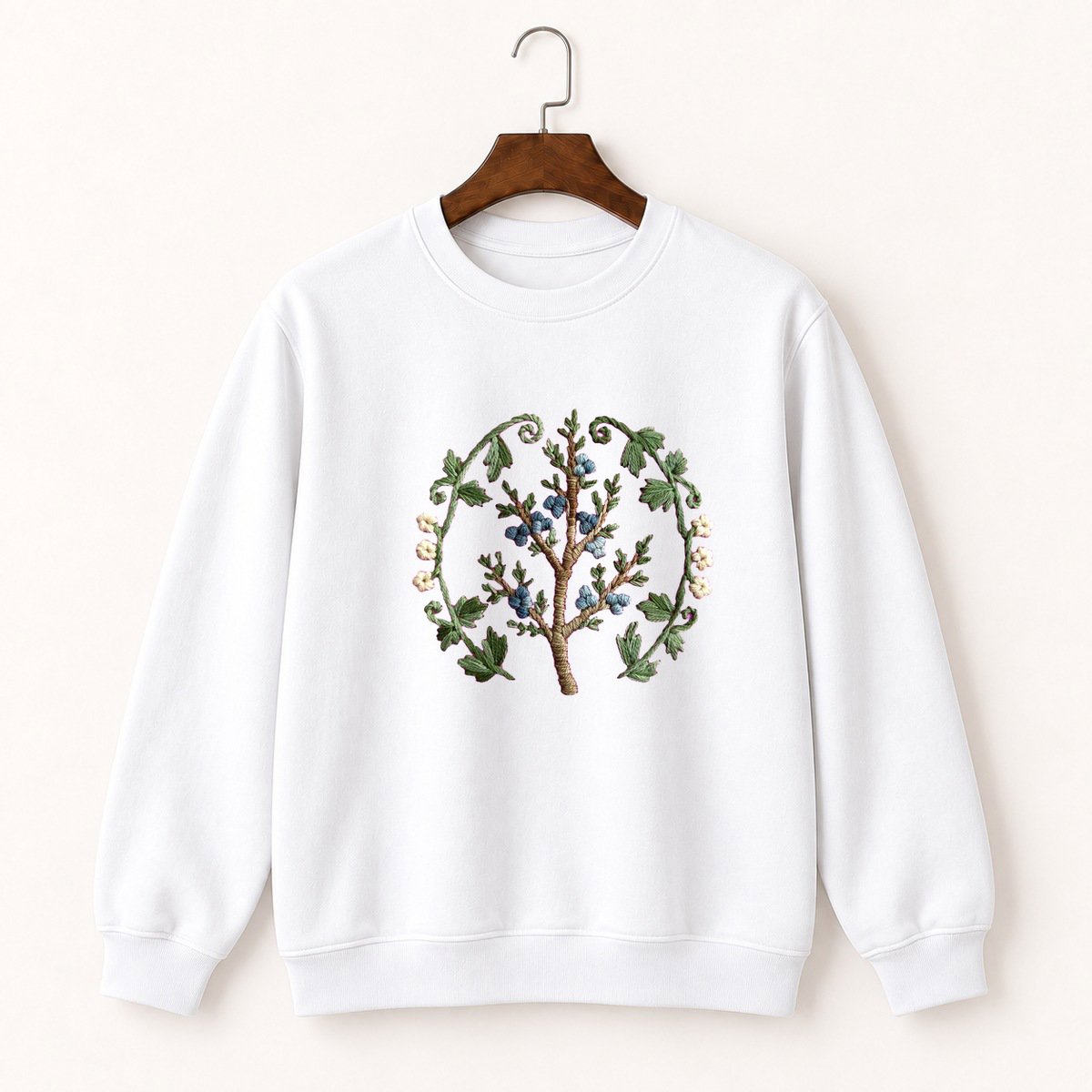 Juniper Berry Branch Crewneck Sweatshirt 5