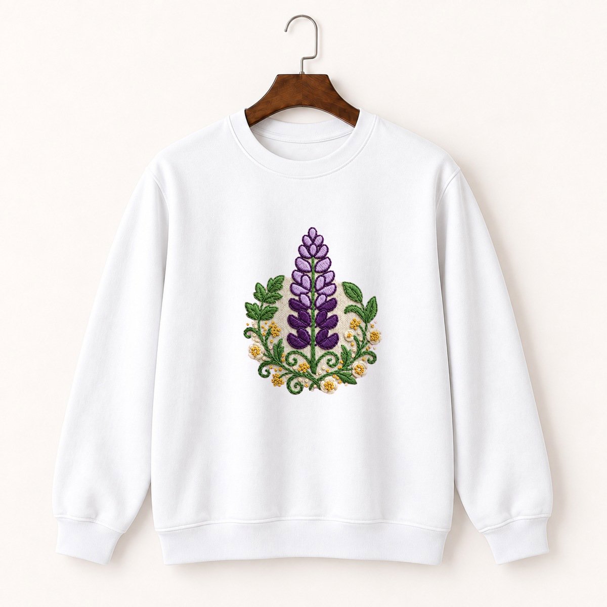 Lupine Flower Crewneck Sweatshirt 5