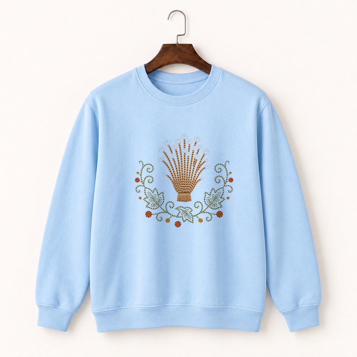 Enoki Mushroom Crewneck Sweatshirt 1