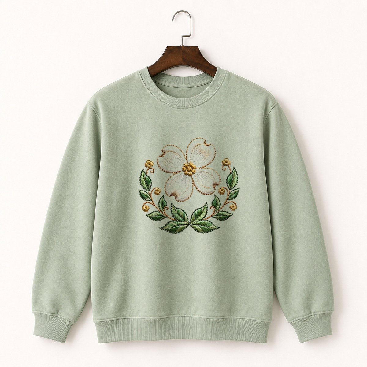 Dogwood Flower Crewneck Sweatshirt 2