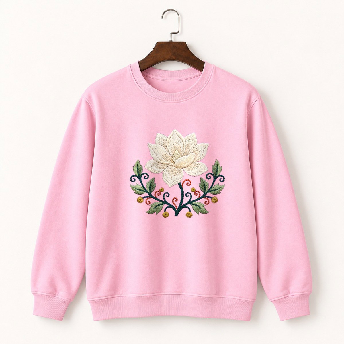 Magnolia Flower Crewneck Sweatshirt 4