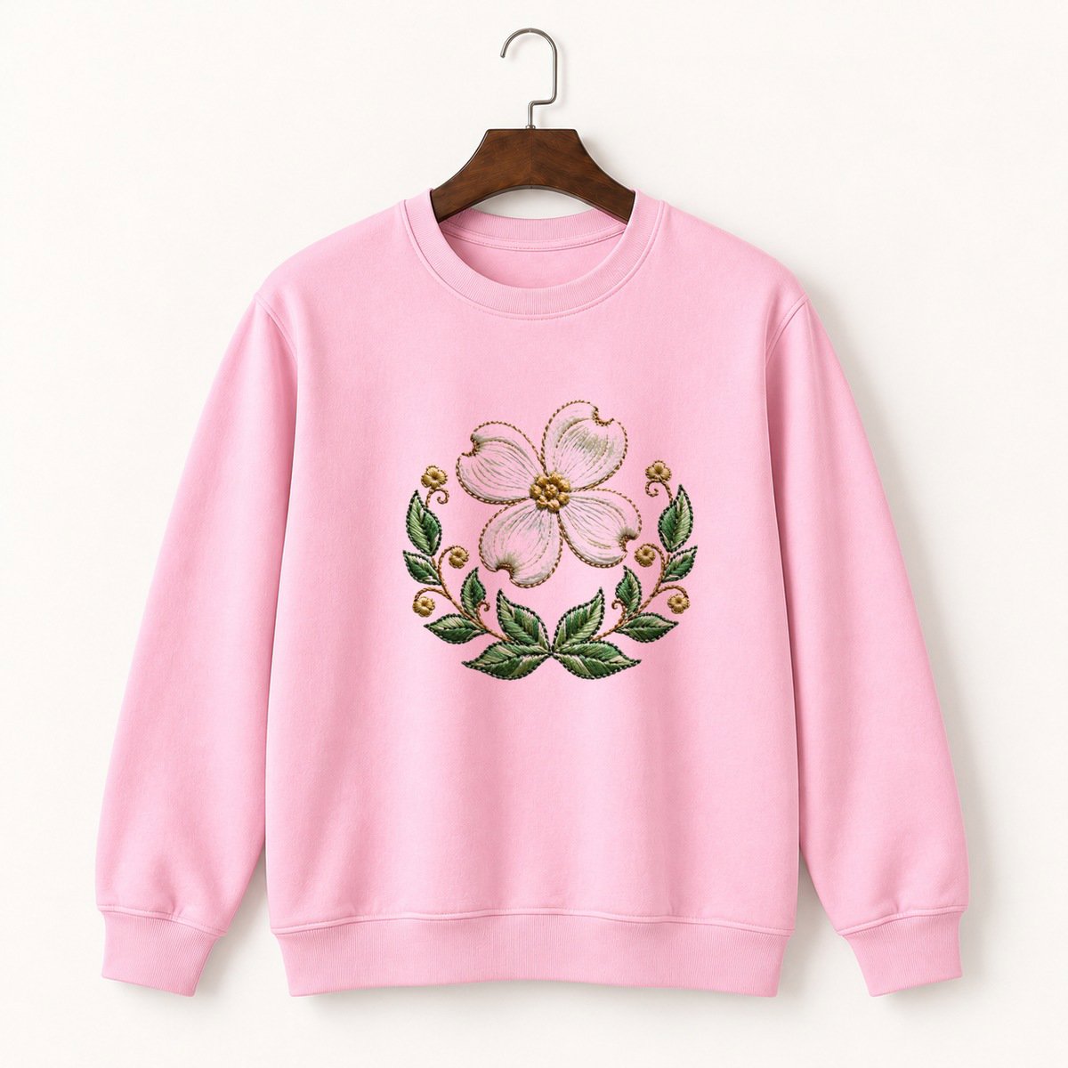 Dogwood Flower Crewneck Sweatshirt 4