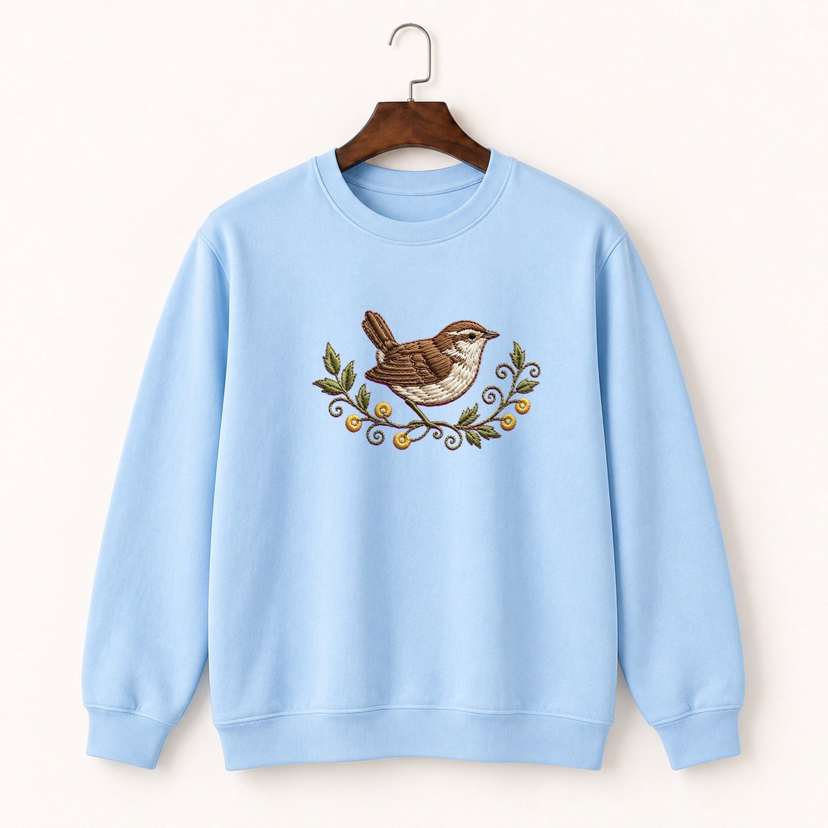Woodland Wren Crewneck Sweatshirt 1