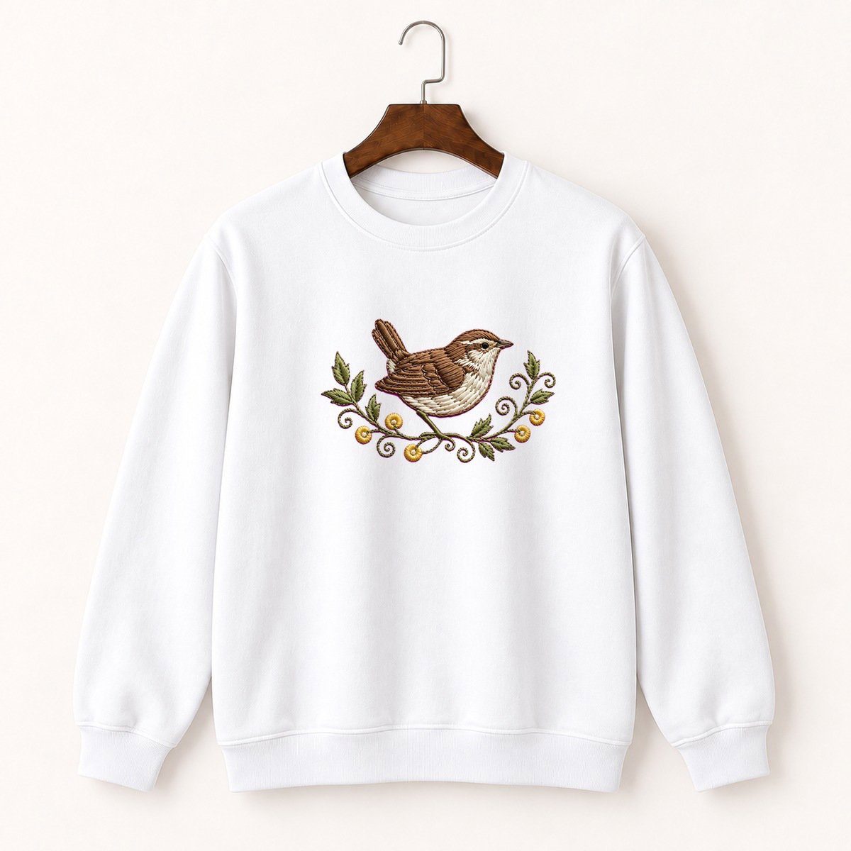 Woodland Wren Crewneck Sweatshirt 5