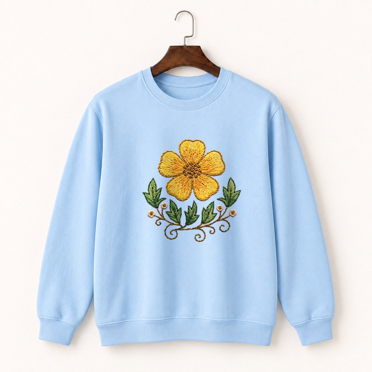 Buttercup Flower Crewneck Sweatshirt 1