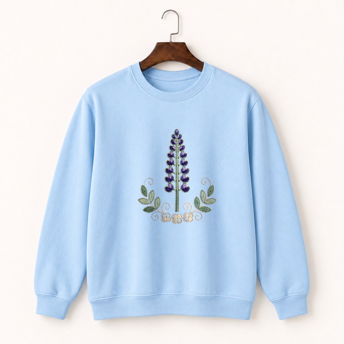 Lupine Flower Crewneck Sweatshirt 1