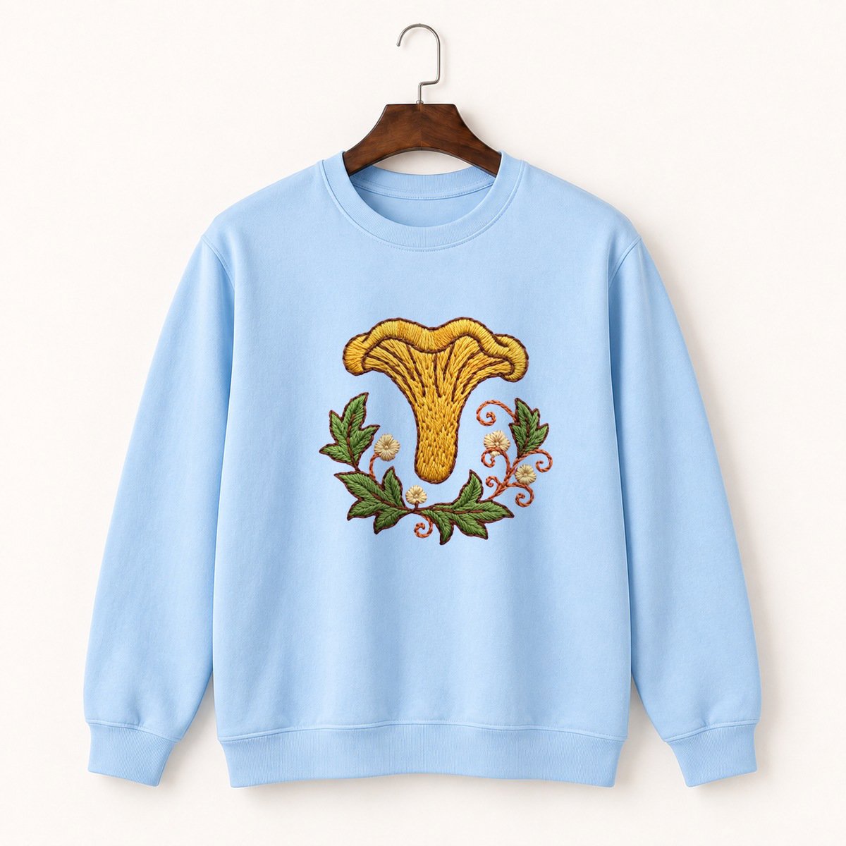 Chanterelle Mushroom Crewneck Sweatshirt 1