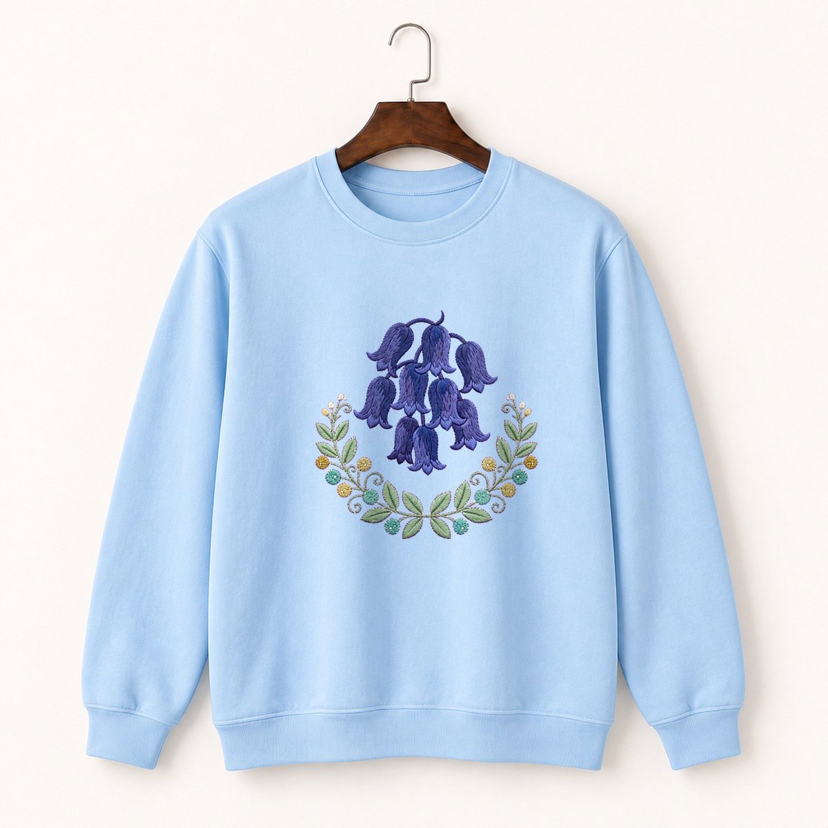 Bluebell Flower Crewneck Sweatshirt 1