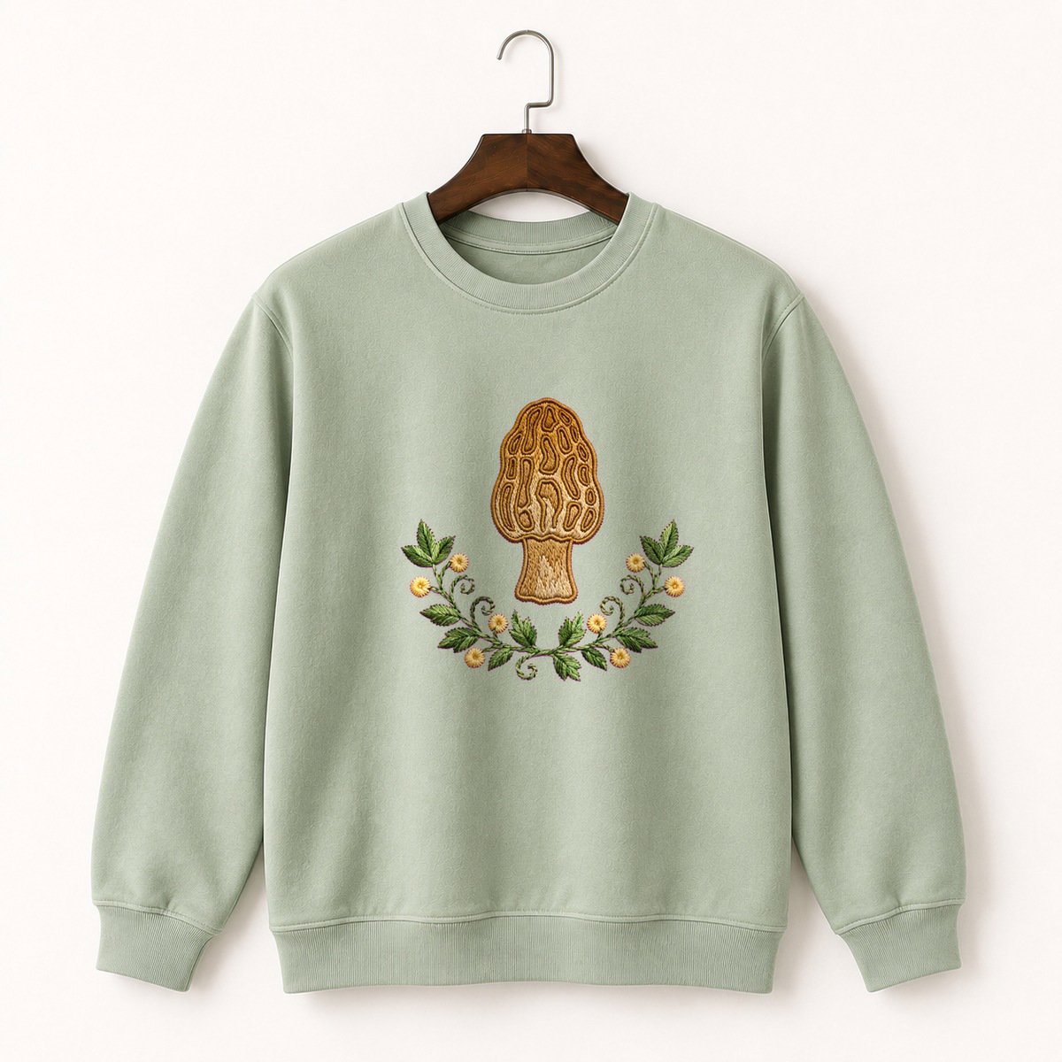 Morel Mushroom Crewneck Sweatshirt 2