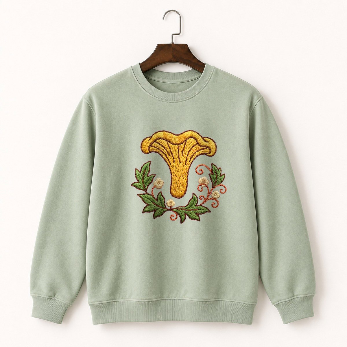 Chanterelle Mushroom Crewneck Sweatshirt 2