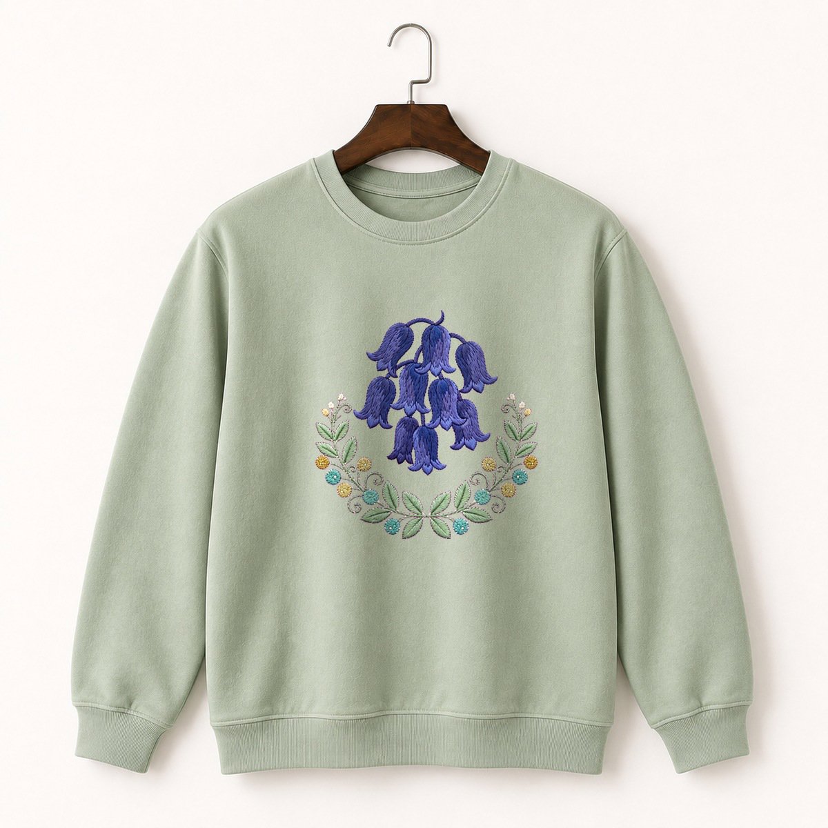 Bluebell Flower Crewneck Sweatshirt 2