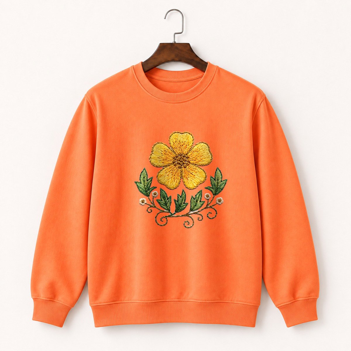 Buttercup Flower Crewneck Sweatshirt 3