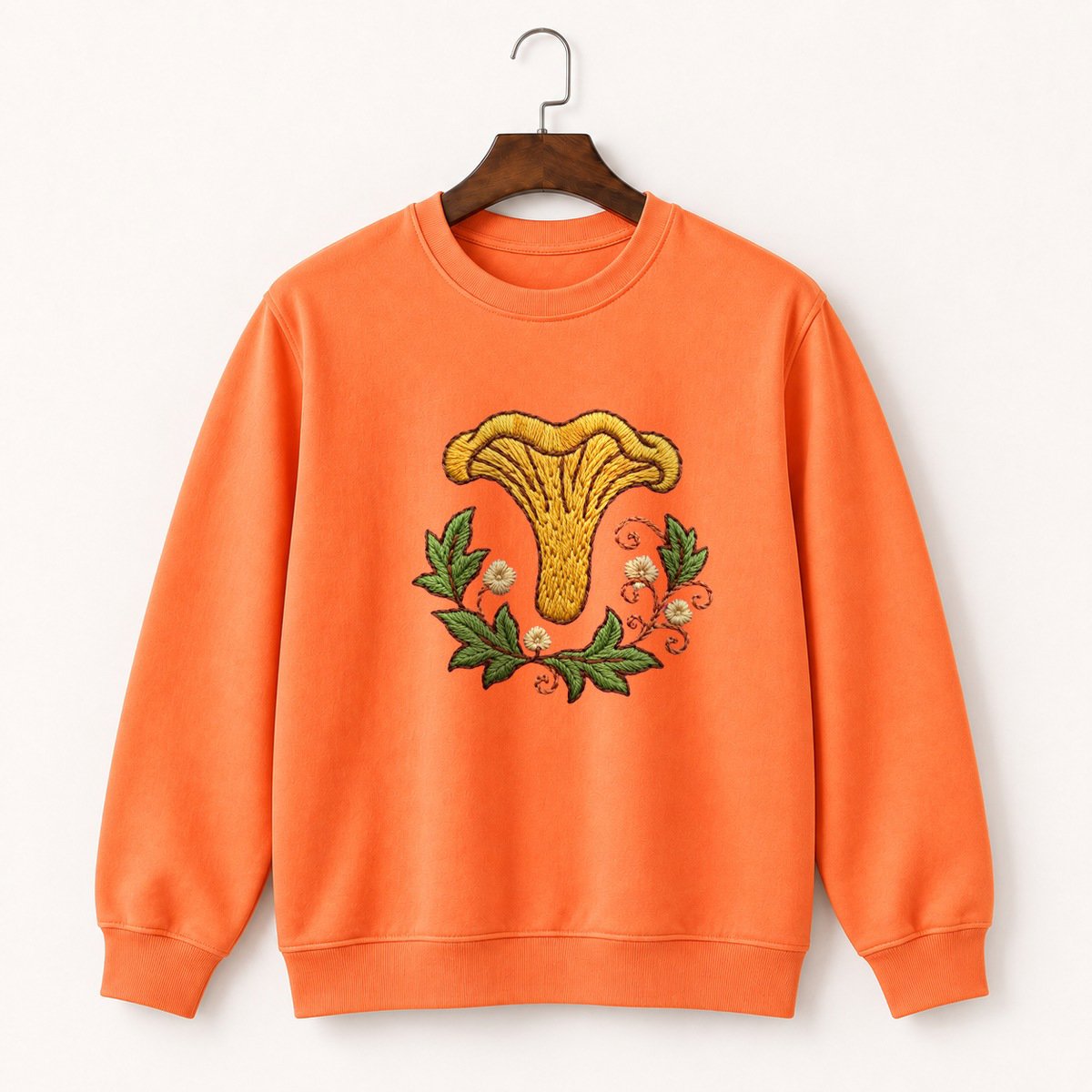 Chanterelle Mushroom Crewneck Sweatshirt 3