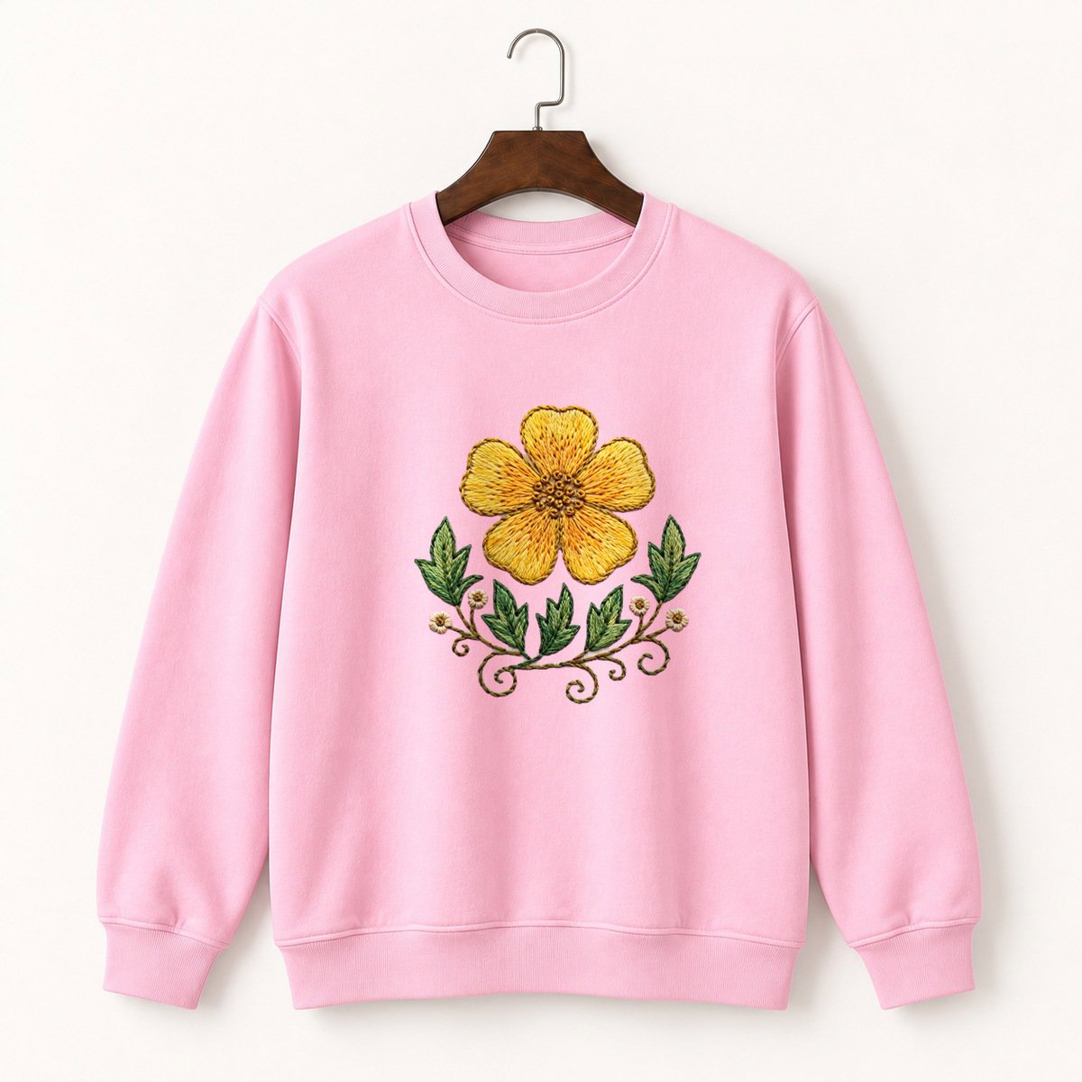 Buttercup Flower Crewneck Sweatshirt 4