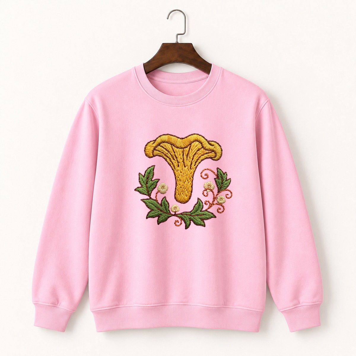 Chanterelle Mushroom Crewneck Sweatshirt 4