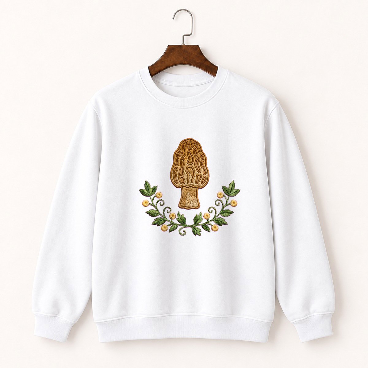 Morel Mushroom Crewneck Sweatshirt 5