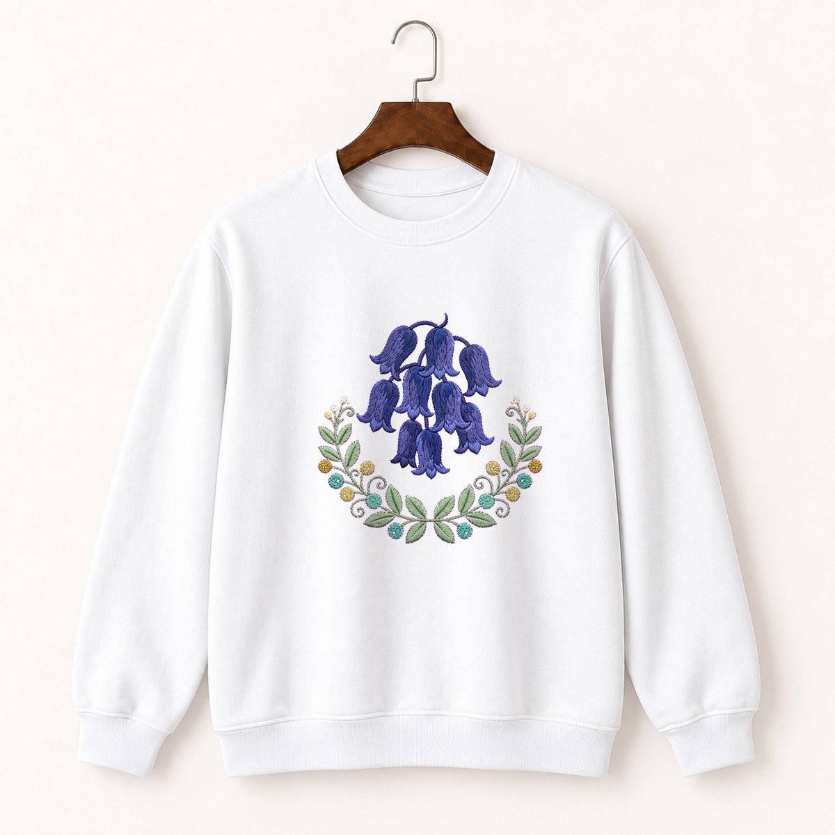 Bluebell Flower Crewneck Sweatshirt 5