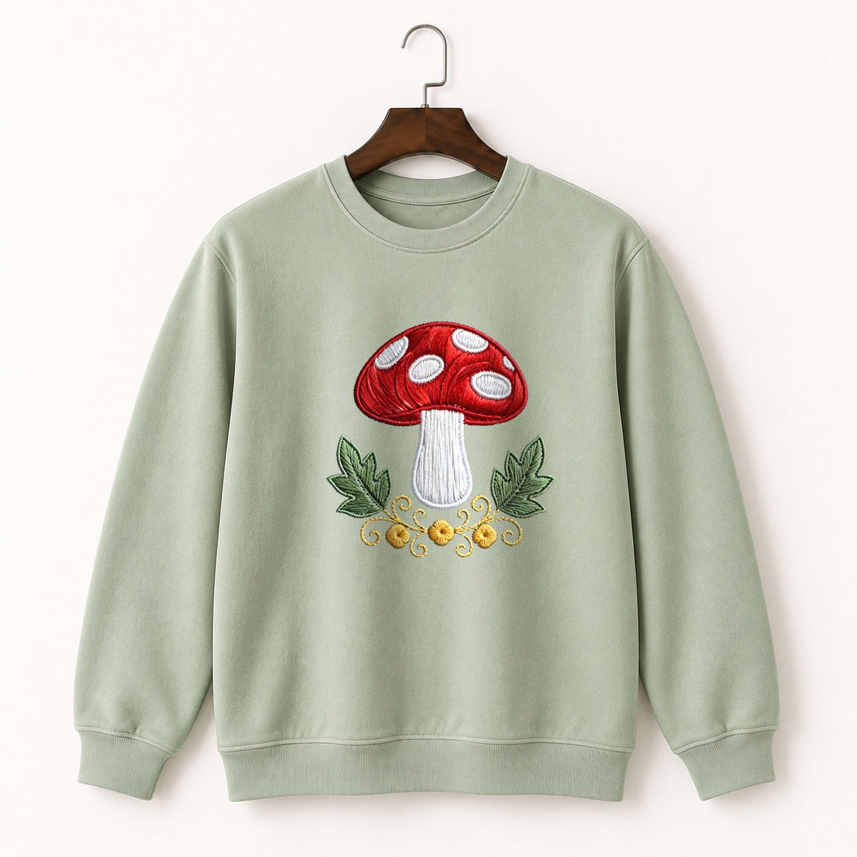Fly Agaric Mushroom Crewneck Sweatshirt 2