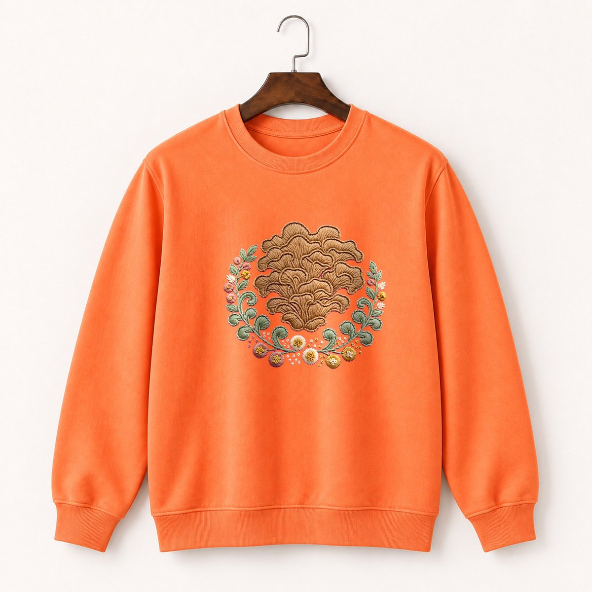 Hen of the Woods Mushroom Crewneck Sweatshirt 3